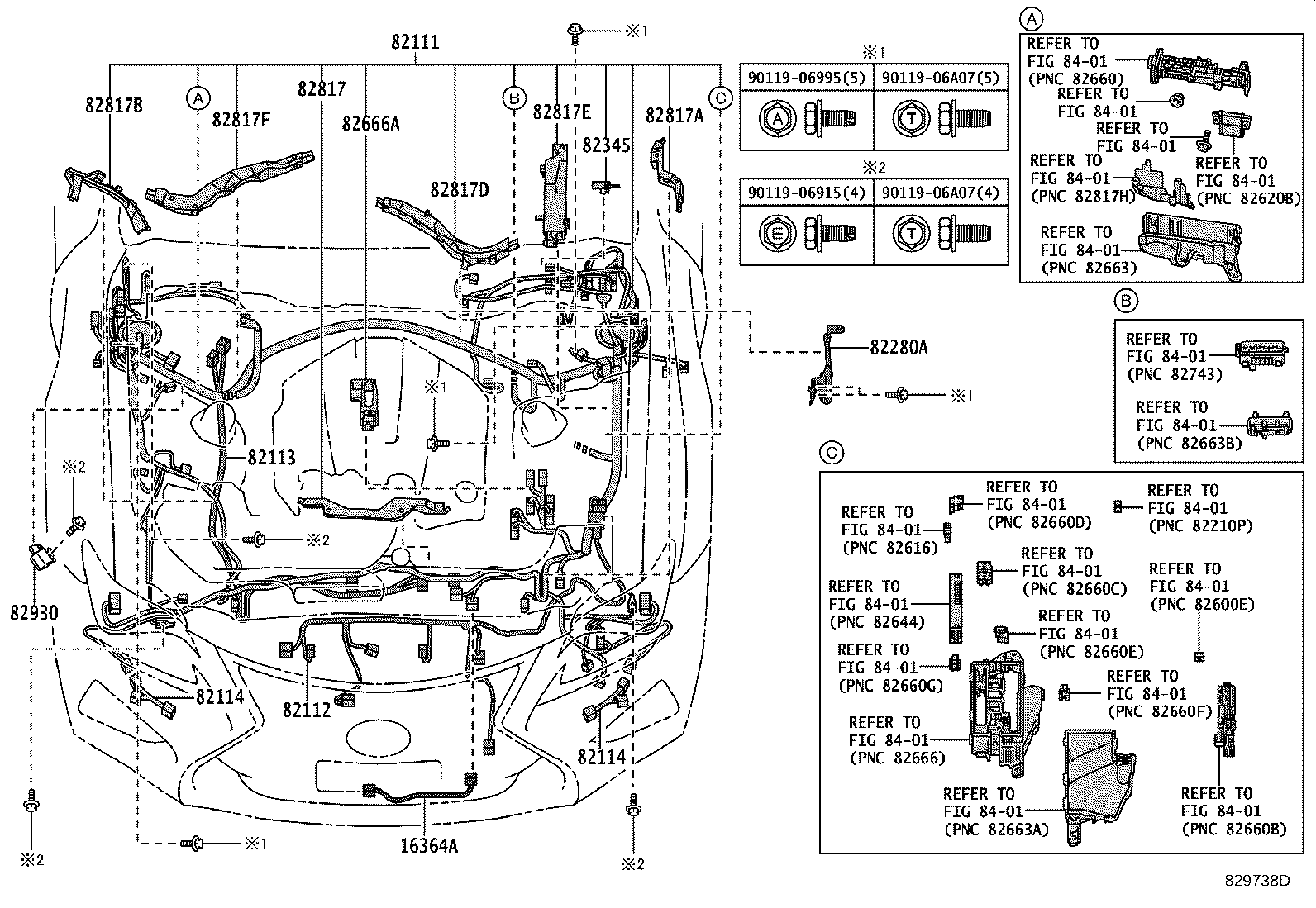 Toyota 82161-24F12 WIRE, FLOOR