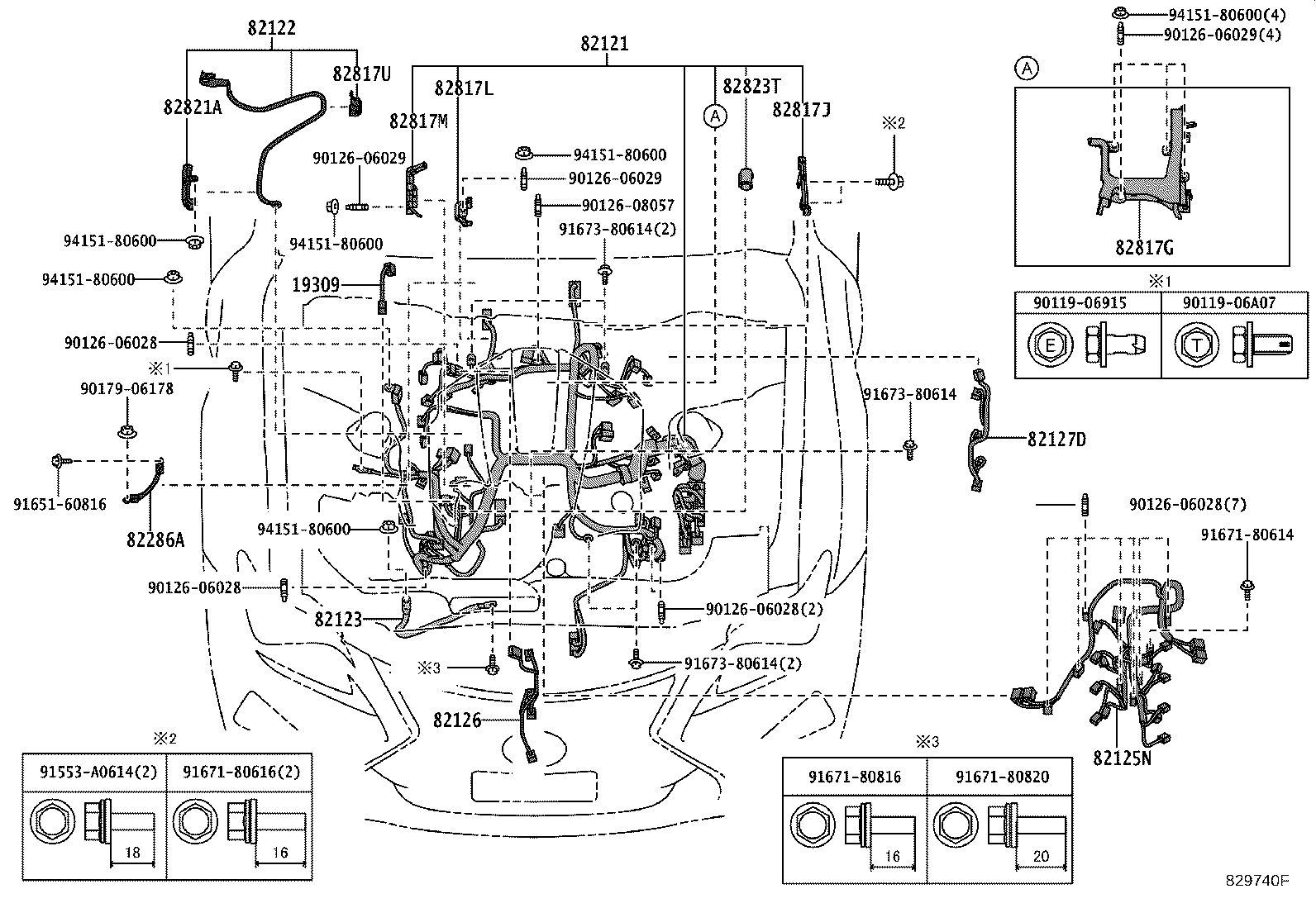 82122-24360 WIRE, ENGINE, NO.2 product image