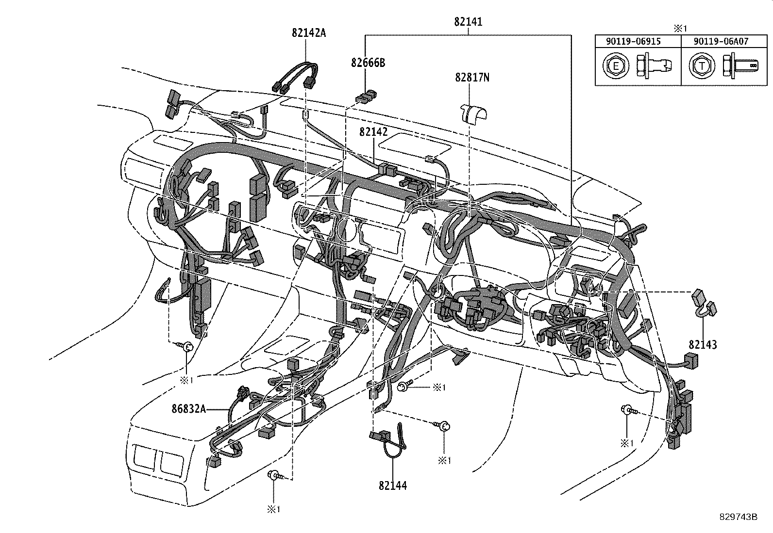 82122-24360 WIRE, ENGINE, NO.2 product image