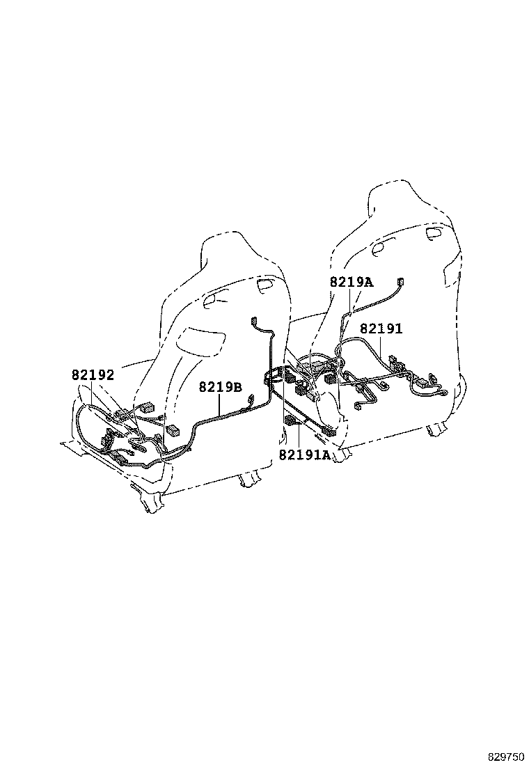 82151-24540 WIRE, FRONT DOOR, RH product image