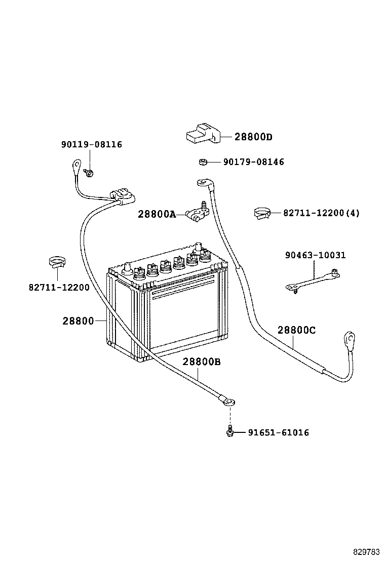82122-60060 CABLE, BATTERY TO BATTERY product image