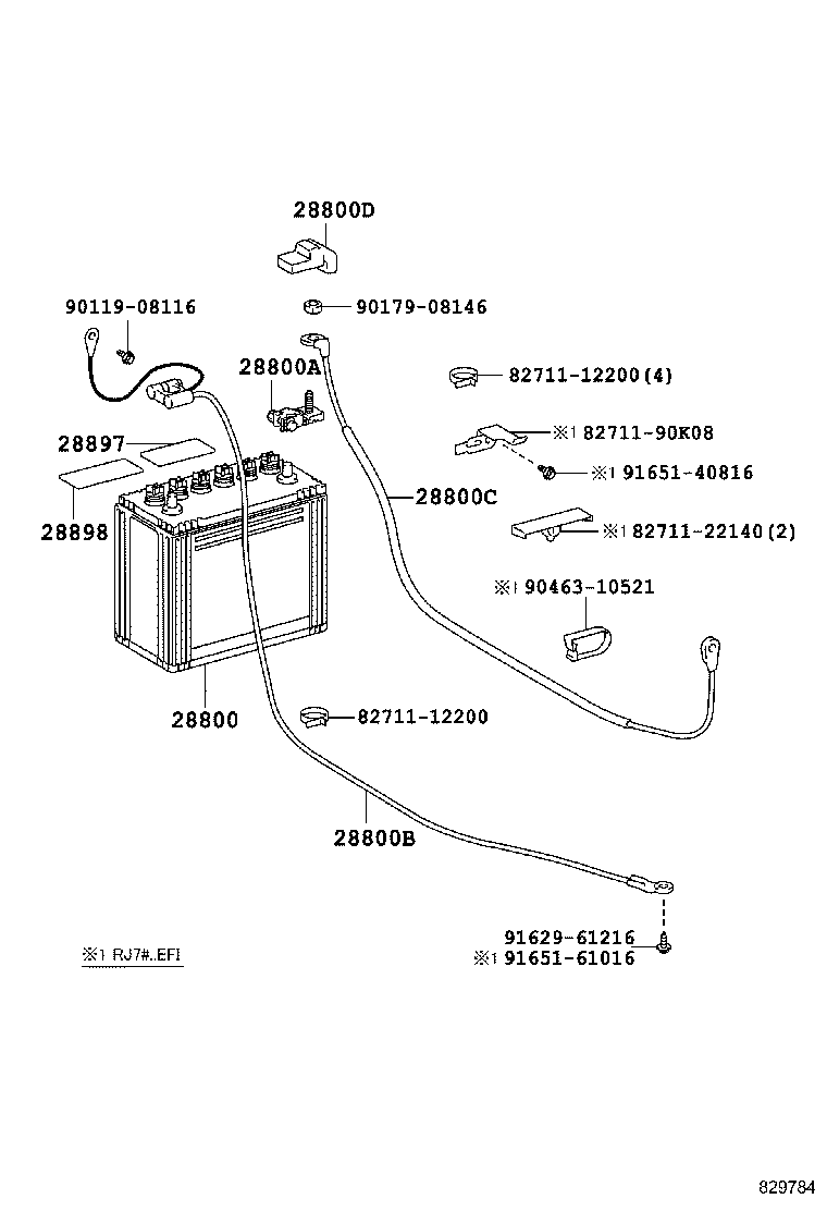 82122-60060 CABLE, BATTERY TO BATTERY product image