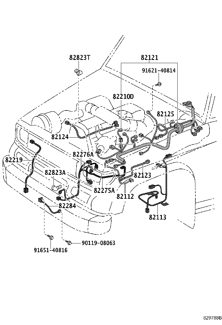 82113-60040 WIRE, ENGINE ROOM, NO.3 product image