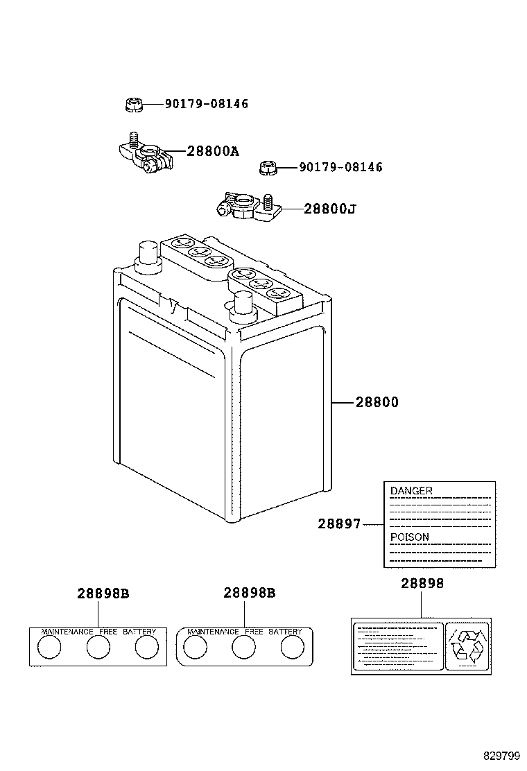 28800-74120 BATTERY product image