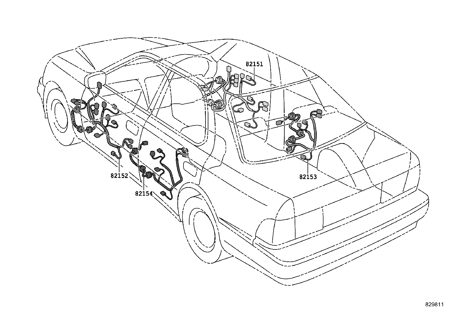 82191-50080 WIRE, FRONT SEAT, RH product image