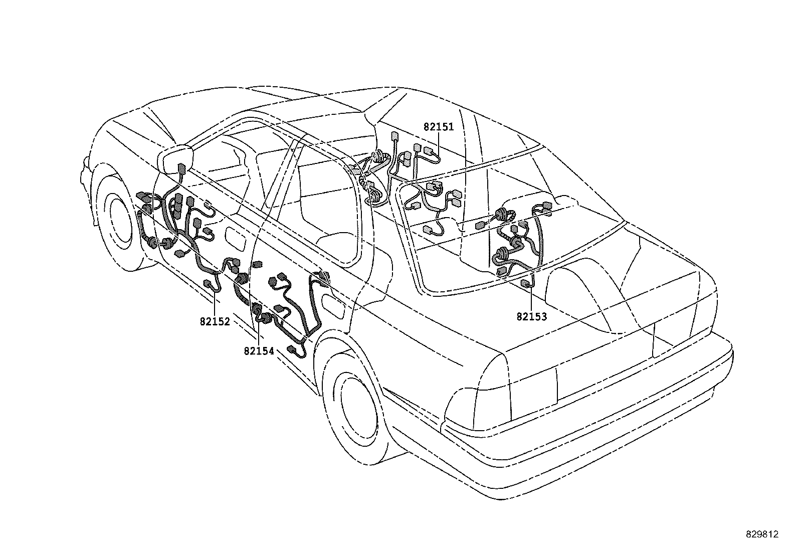 82191-50080 WIRE, FRONT SEAT, RH product image