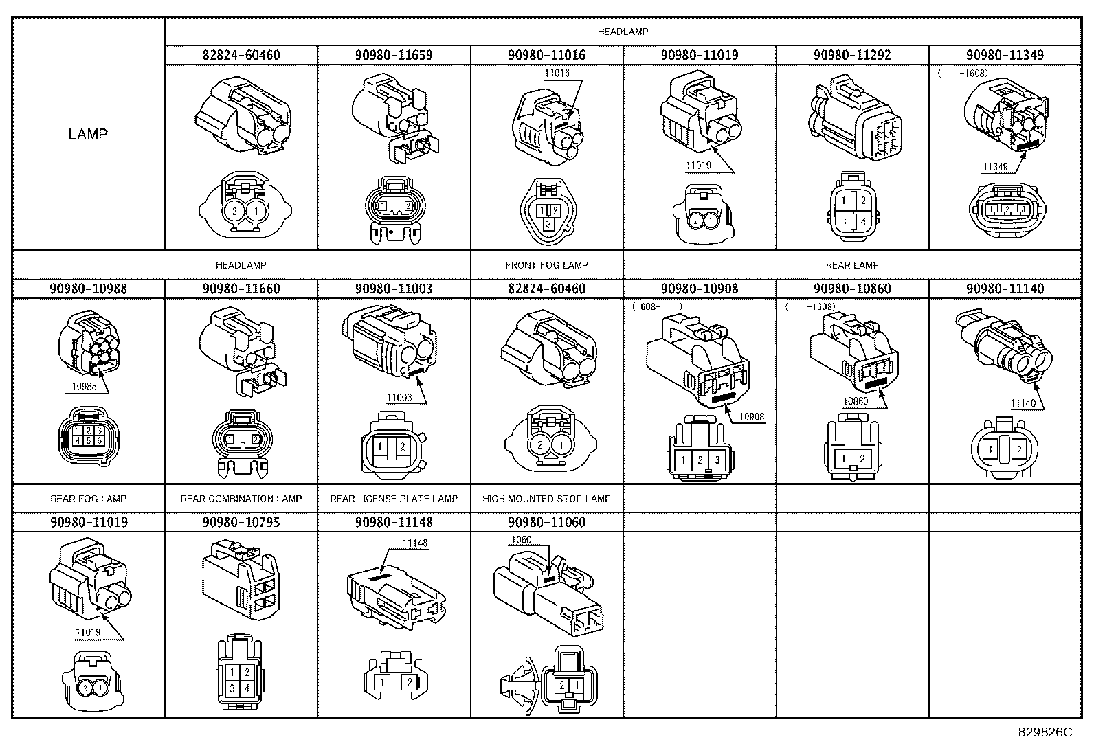 82142-0R080 WIRE, INSTRUMENT PANEL, NO.2 product image
