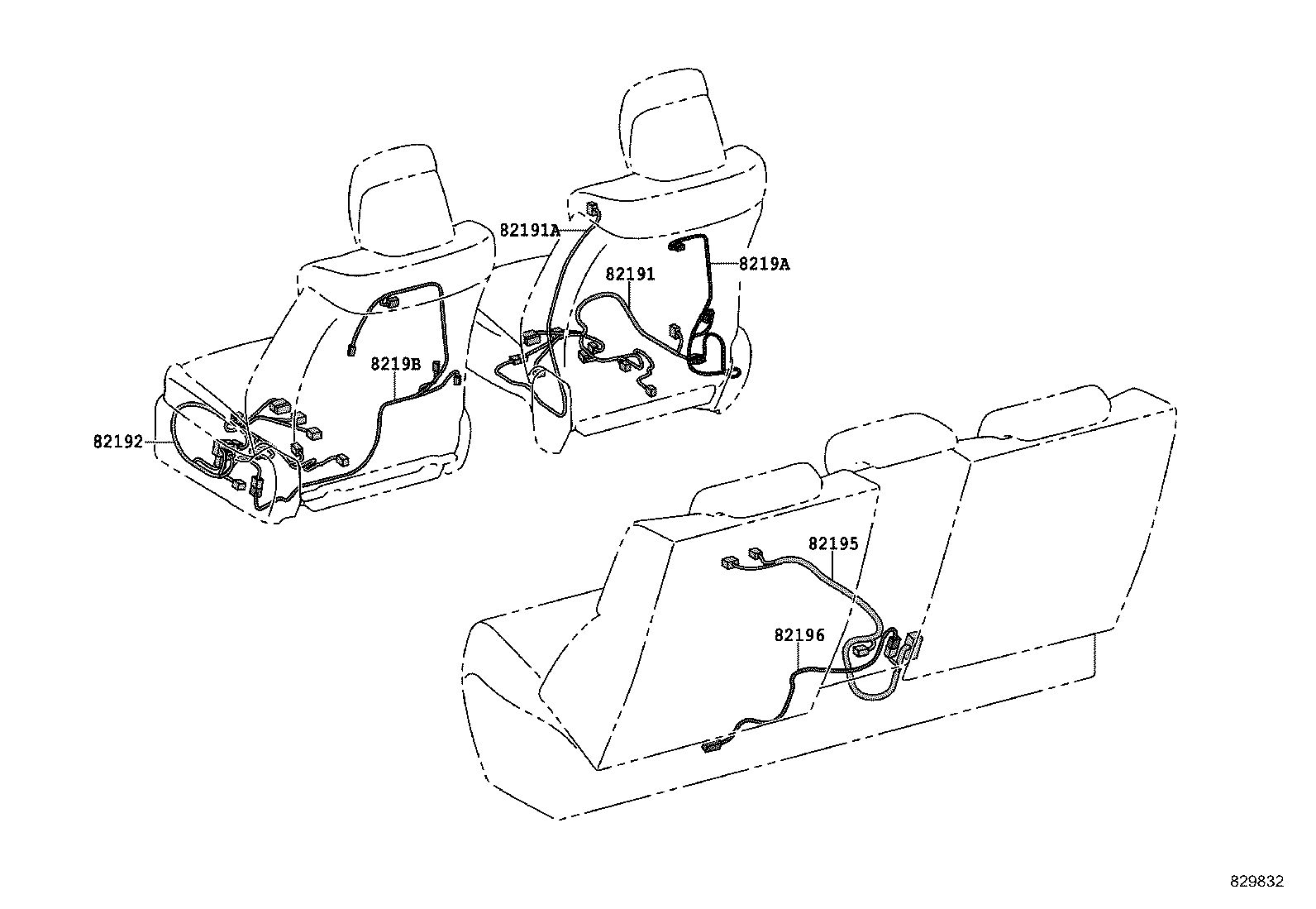 82142-0N050 WIRE, INSTRUMENT PANEL, NO.2 product image