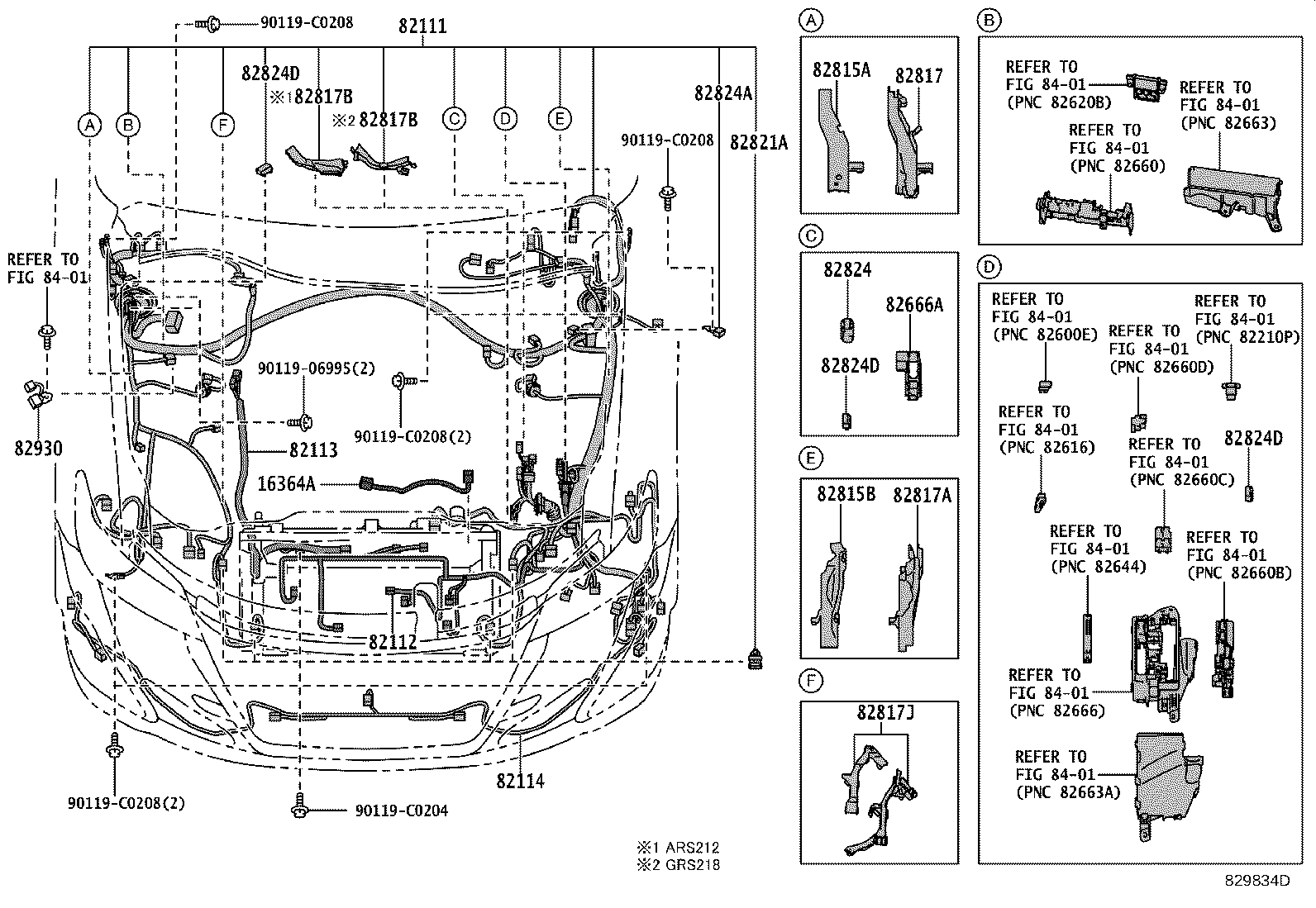 82142-0N050 WIRE, INSTRUMENT PANEL, NO.2 product image