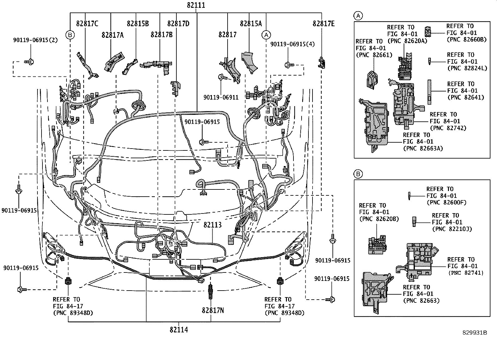 82142-58140 WIRE, INSTRUMENT PANEL, NO.2 product image