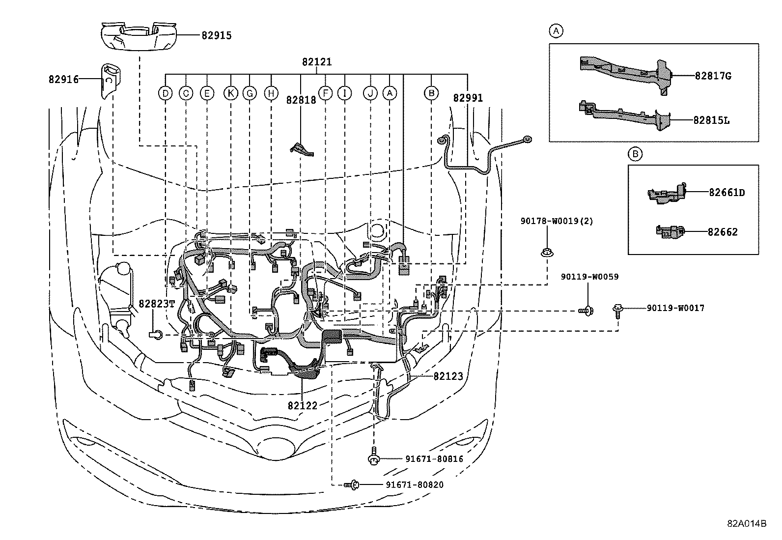 82817-02890 PROTECTOR, WIRING HARNESS, NO.13 product image