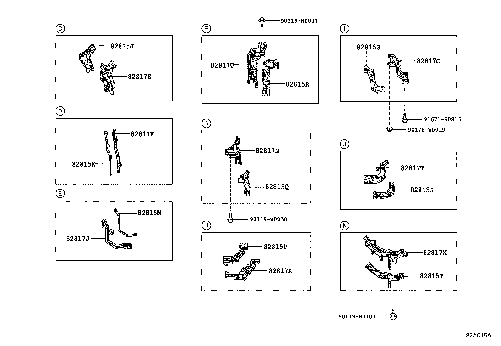 82817-02890 PROTECTOR, WIRING HARNESS, NO.13 product image