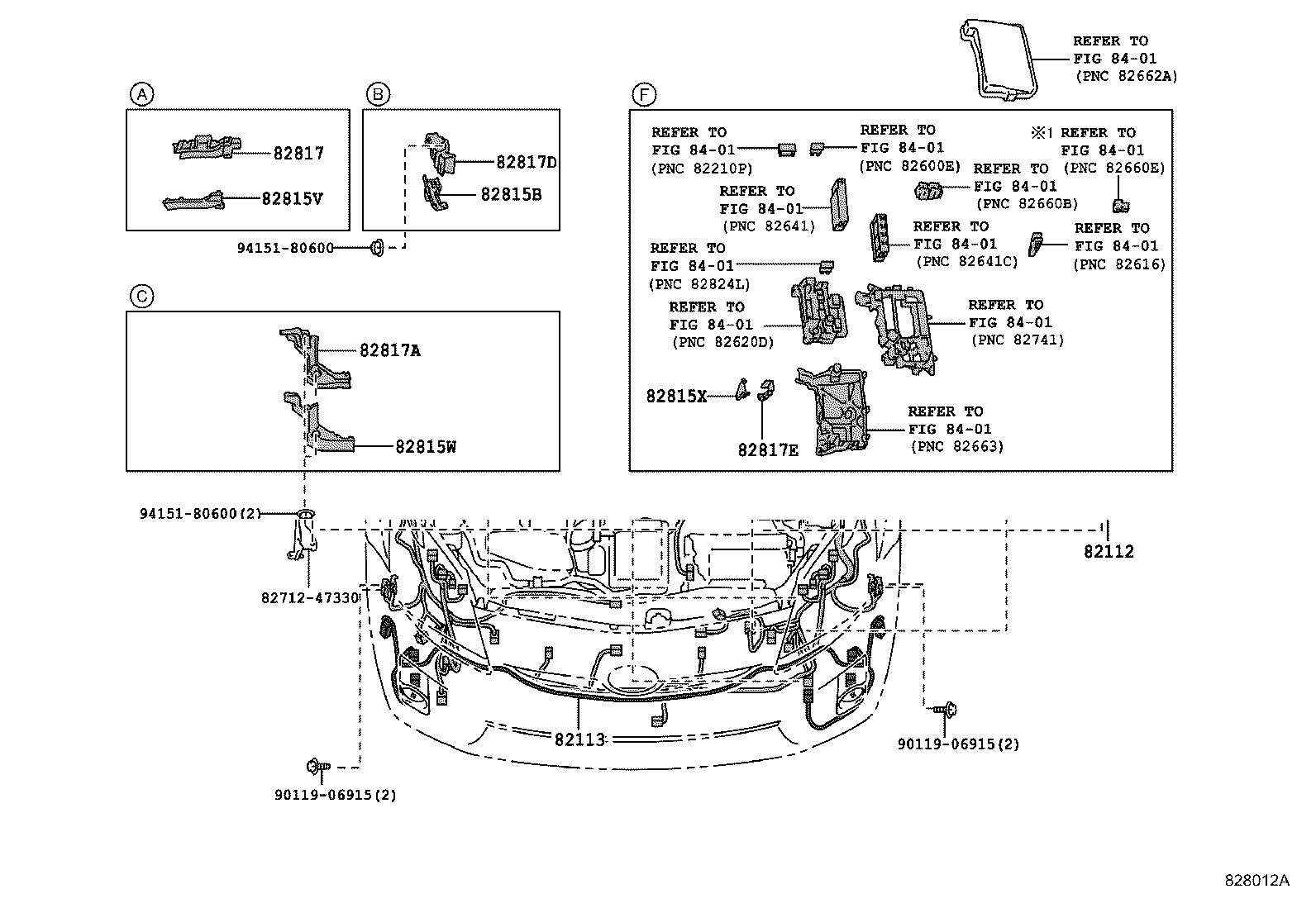 82192-47070 WIRE, FRONT SEAT, LH product image