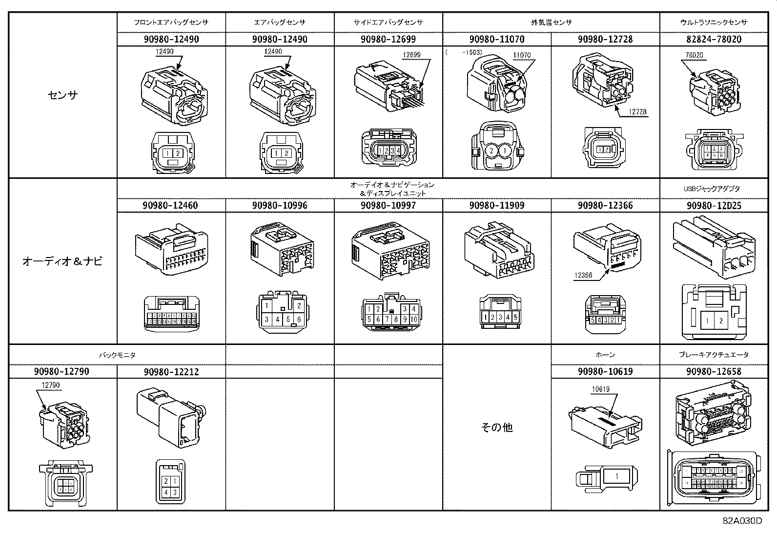 82191-13010 WIRE, FRONT SEAT, RH product image