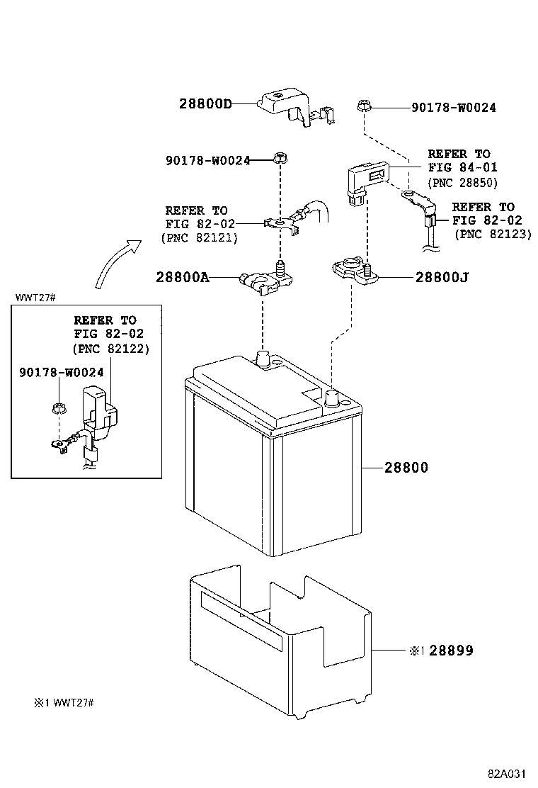 28899-26070 INSULATOR, BATTERY product image