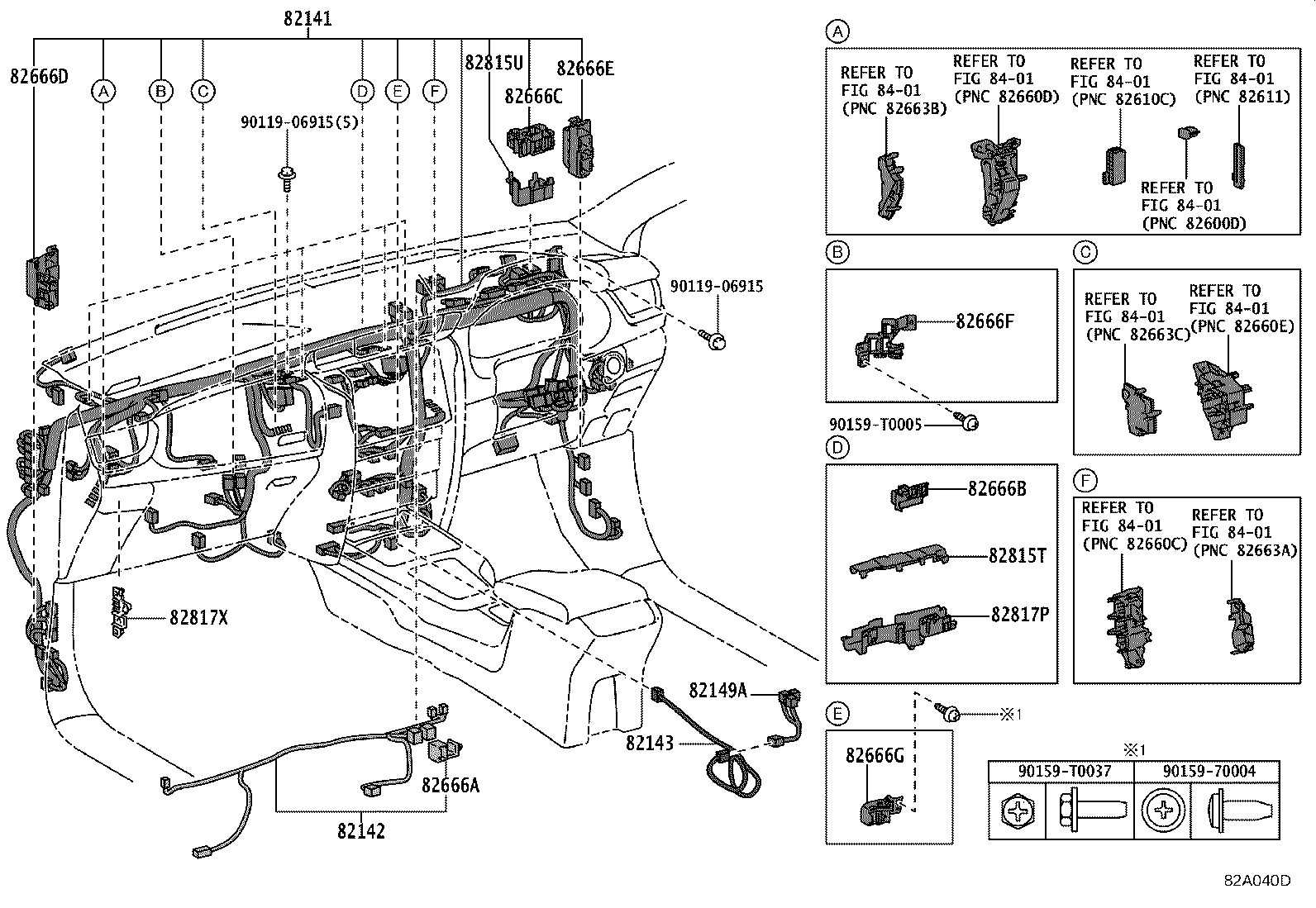 82142-KK341 WIRE, INSTRUMENT PANEL, NO.2 product image