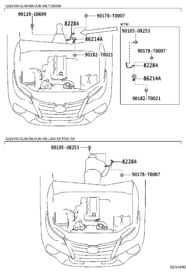 82142-KK341 WIRE, INSTRUMENT PANEL, NO.2 product image