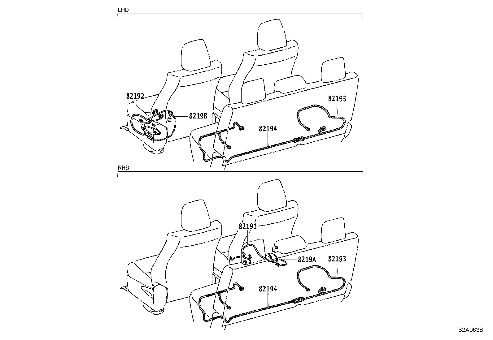 82817-0K550 PROTECTOR, WIRING HARNESS, NO.2 product image
