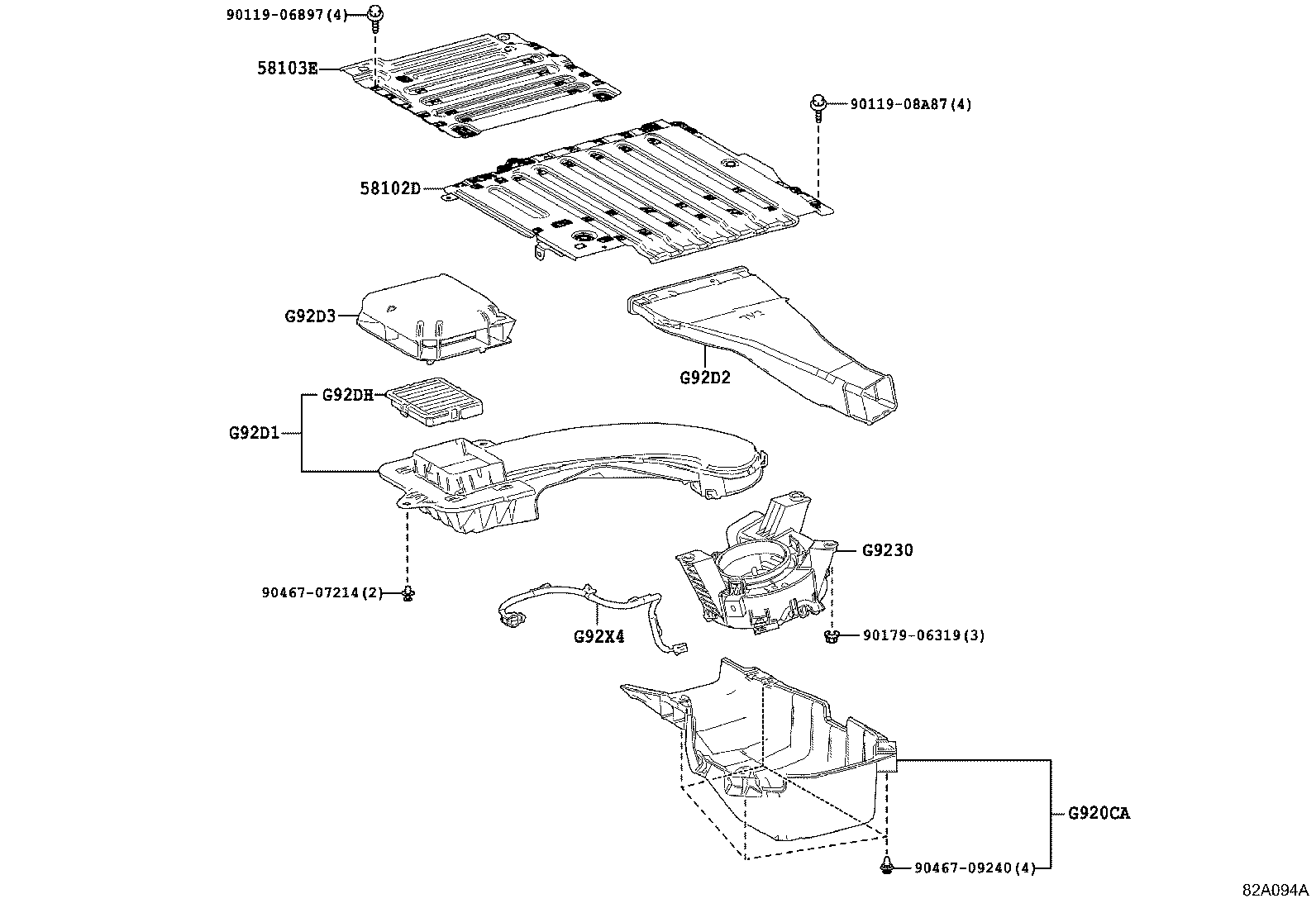 G920L-52021 COVER SUB-ASSY, HYBRID BATTERY, UPPER NO.1 product image