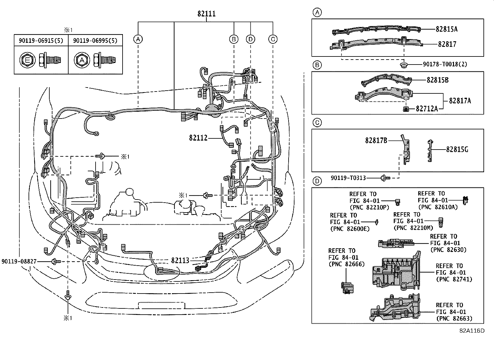 82817-0K550 PROTECTOR, WIRING HARNESS, NO.2 product image