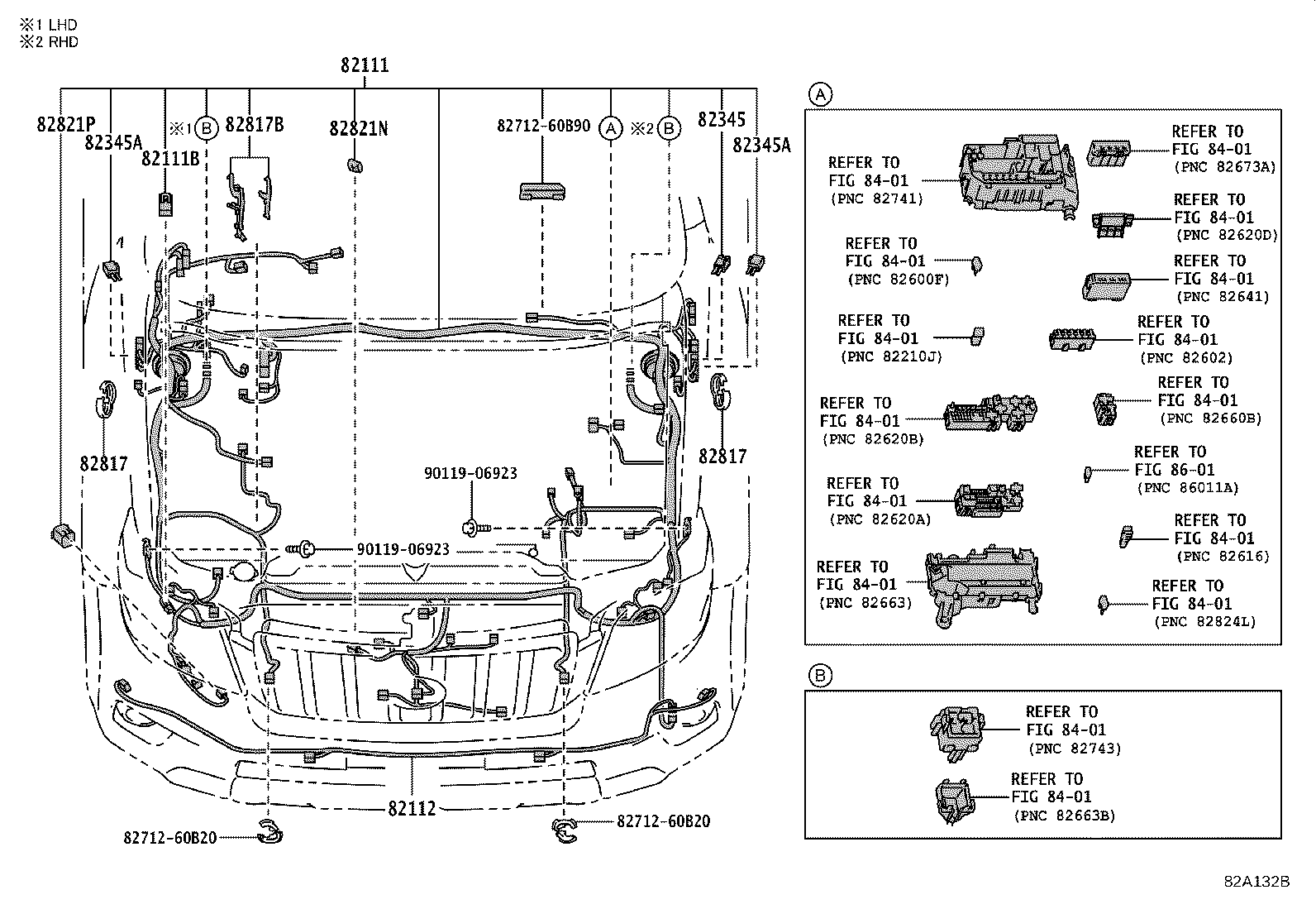 82122-60600 WIRE, ENGINE, NO.2 product image