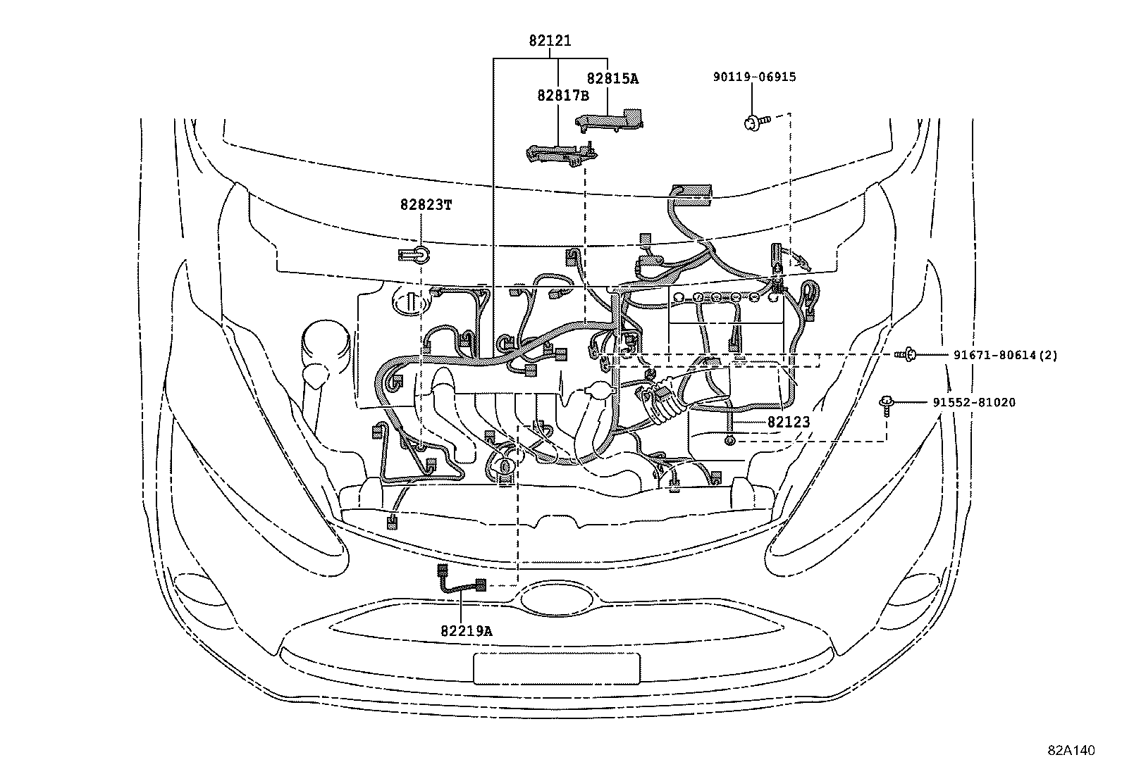 82113-52030 WIRE, ENGINE ROOM, NO.3 product image