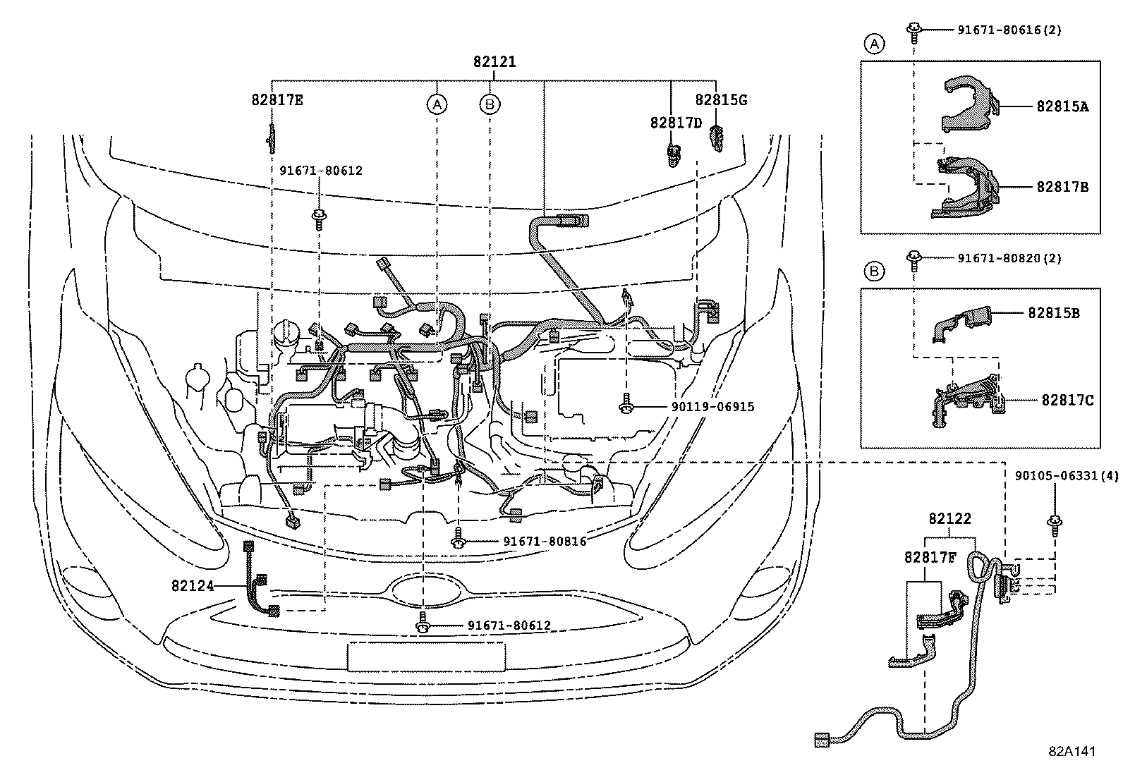 82817-52D10 PROTECTOR, WIRING HARNESS, NO.2 product image