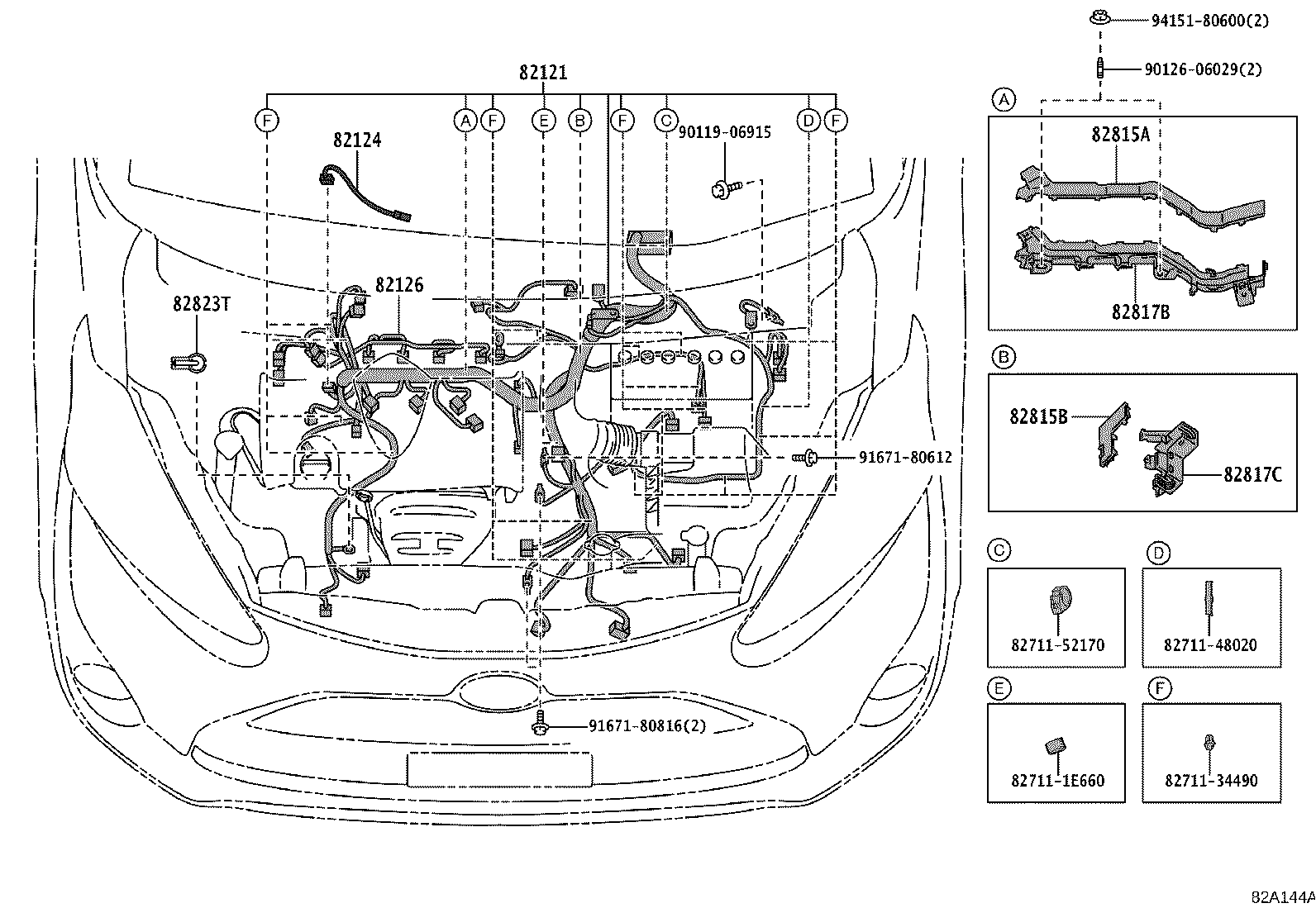 82817-52D10 PROTECTOR, WIRING HARNESS, NO.2 product image
