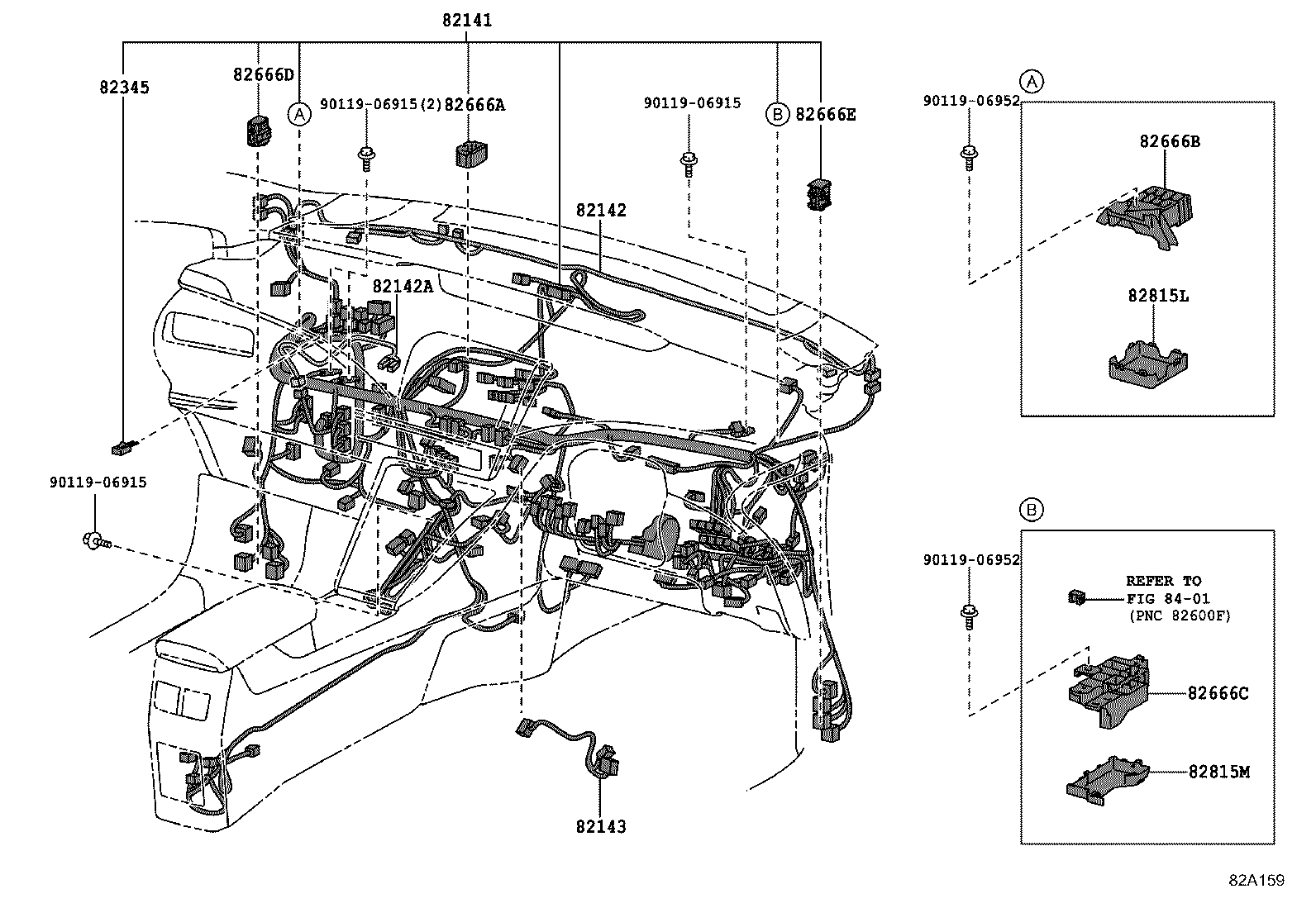 82113-62080 WIRE, MOTOR COMPARTMENT, NO.4 product image