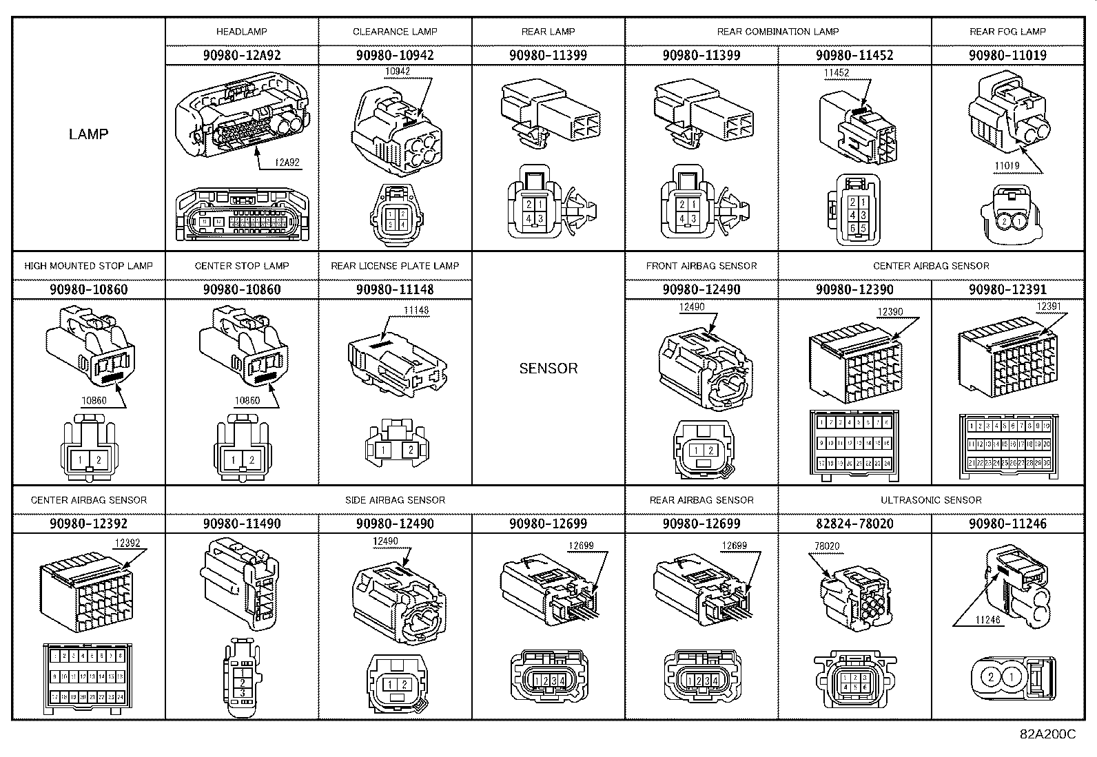 82113-62080 WIRE, MOTOR COMPARTMENT, NO.4 product image