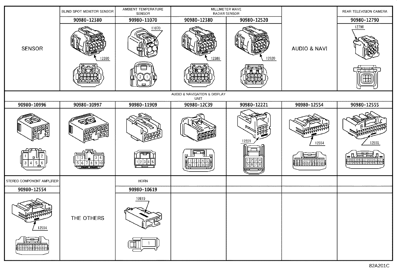82113-62080 WIRE, MOTOR COMPARTMENT, NO.4 product image
