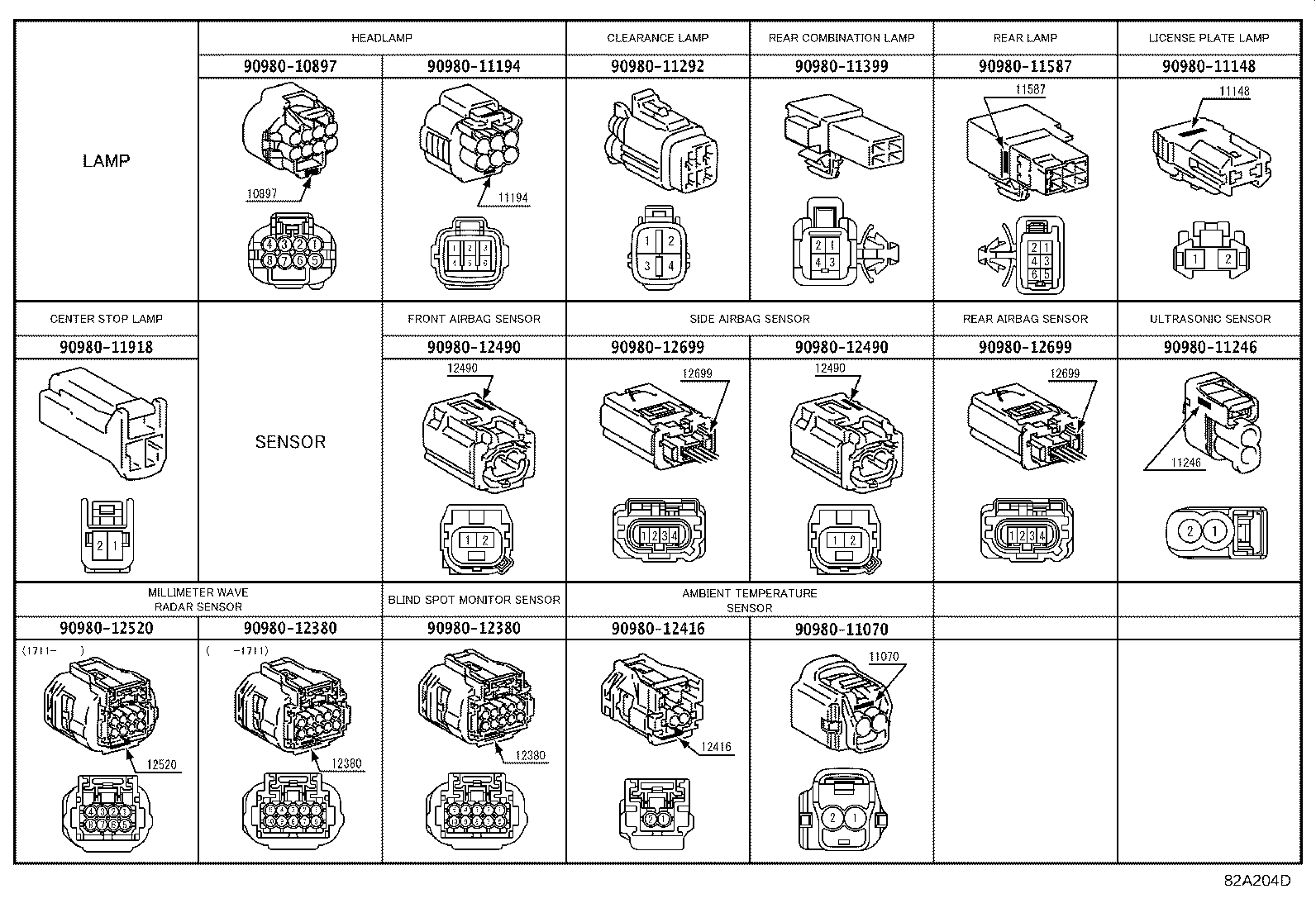 82122-24360 WIRE, ENGINE, NO.2 product image