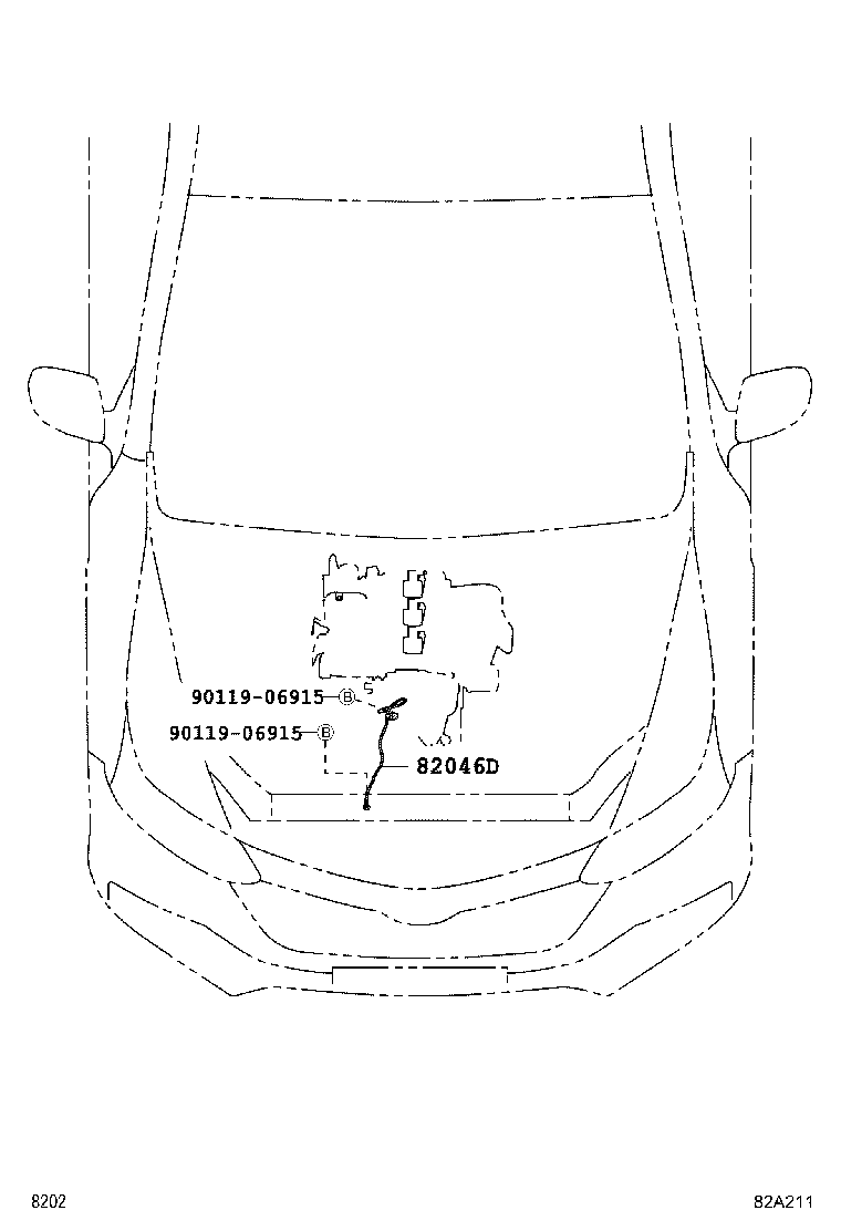 82817-BZ020 PROTECTOR, WIRING HARNESS, NO.2 product image