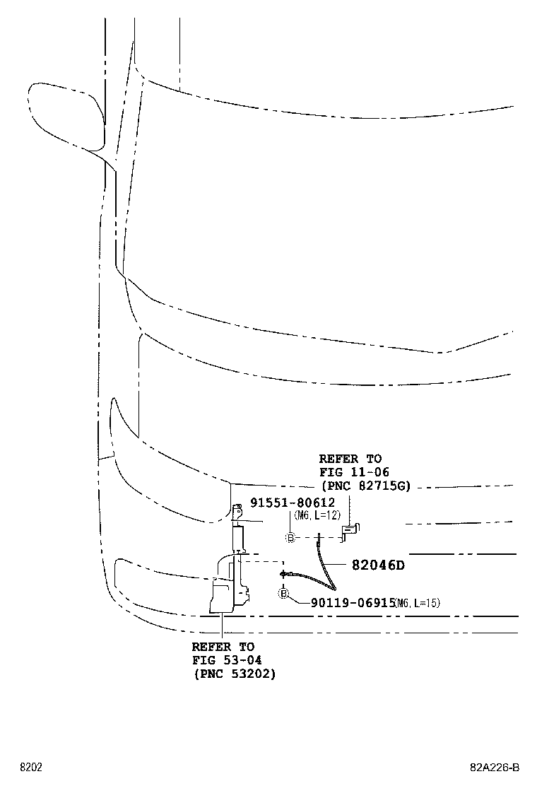 82053-B2071 WIRE, REAR DOOR, RH product image