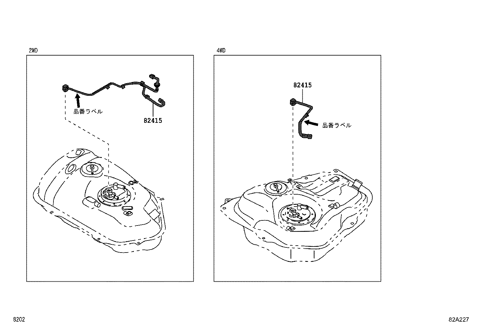 82053-B2071 WIRE, REAR DOOR, RH product image