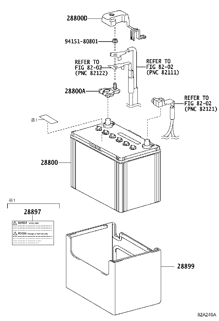 28899-0P040 INSULATOR, BATTERY product image