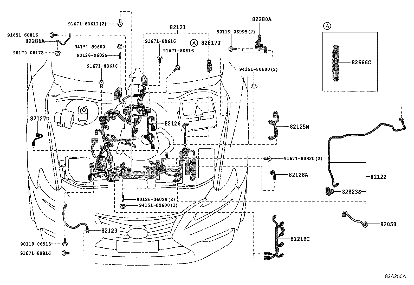 82817-53760 PROTECTOR, WIRING HARNESS, NO.1 product image