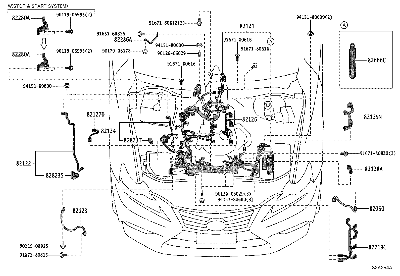 82817-53760 PROTECTOR, WIRING HARNESS, NO.1 product image