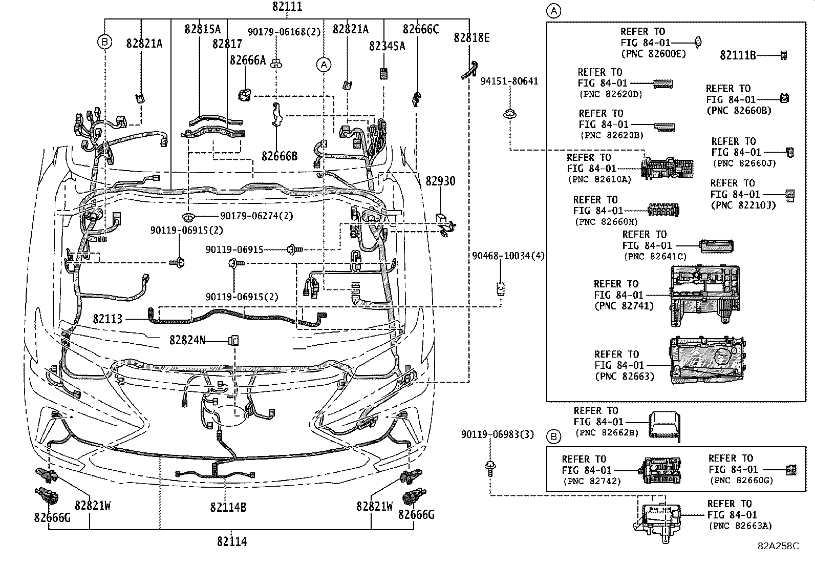 82142-60M00 WIRE, INSTRUMENT PANEL, NO.2 product image