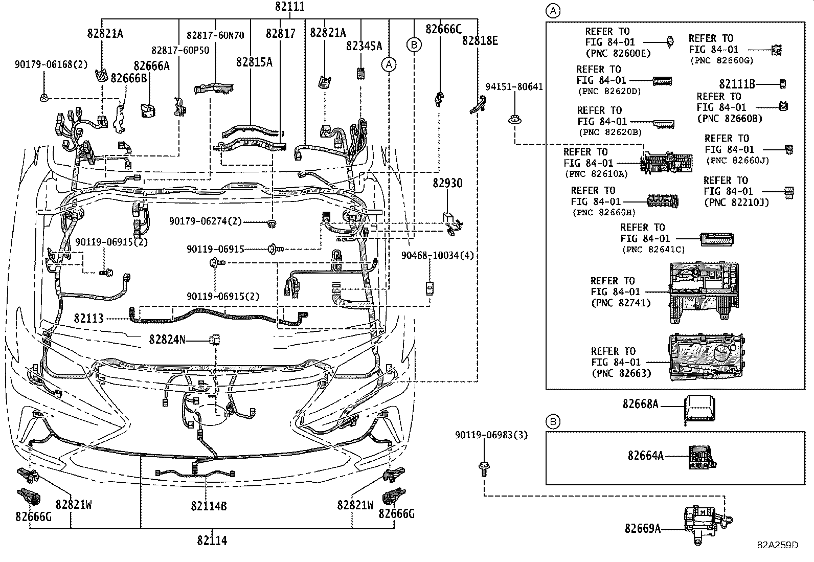 82142-60M00 WIRE, INSTRUMENT PANEL, NO.2 product image