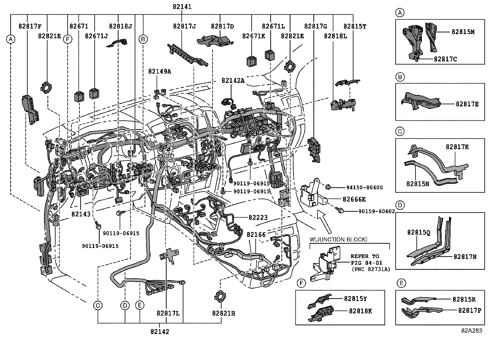 82142-60212 WIRE, INSTRUMENT PANEL, NO.2 product image