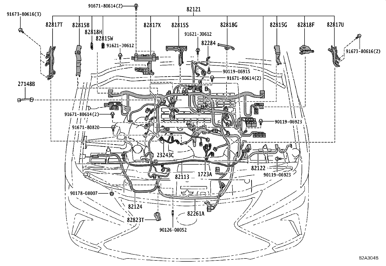 82122-60860 WIRE, ENGINE, NO.2 product image