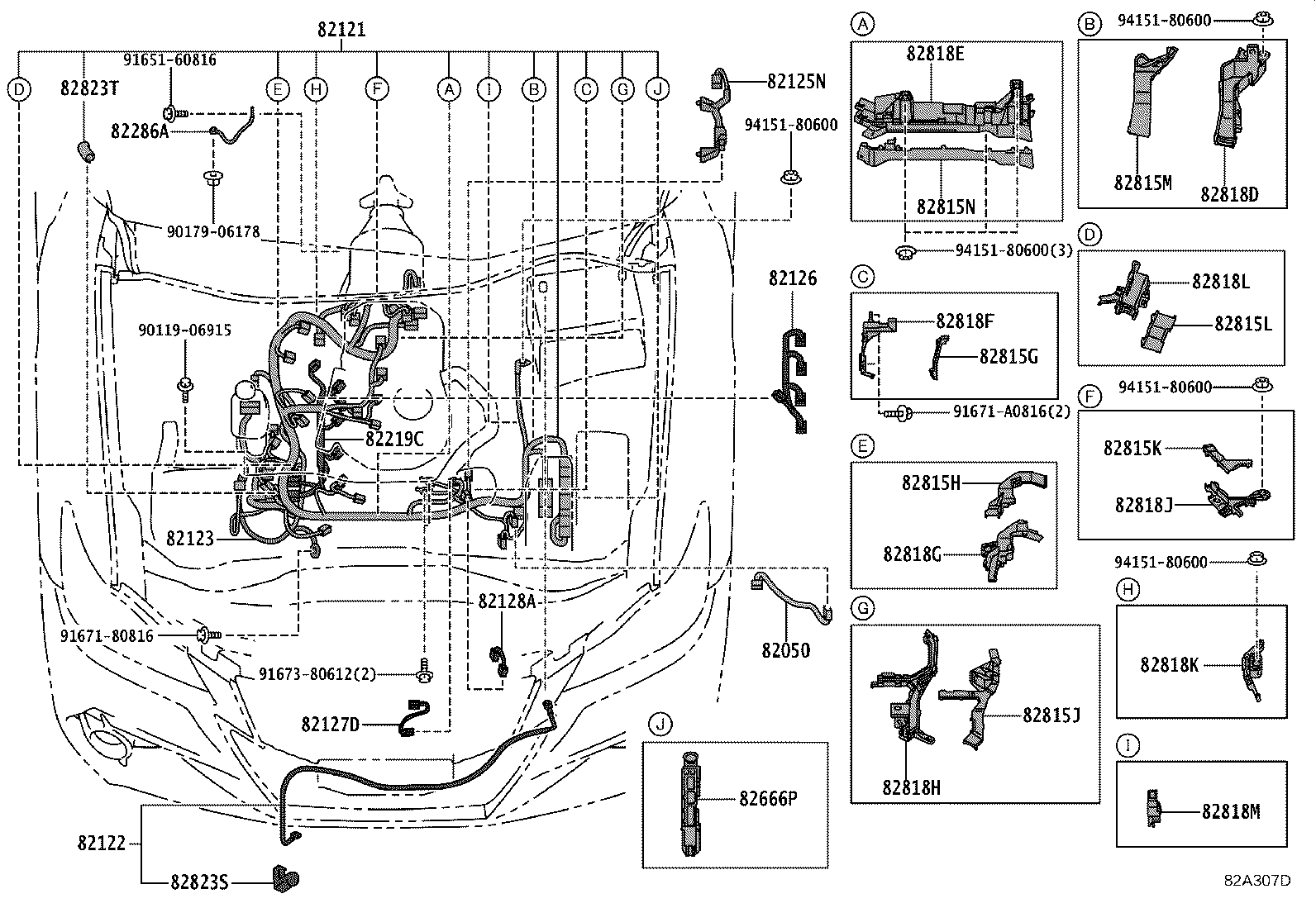 82817-3AC20 PROTECTOR, WIRING HARNESS, NO.1 product image