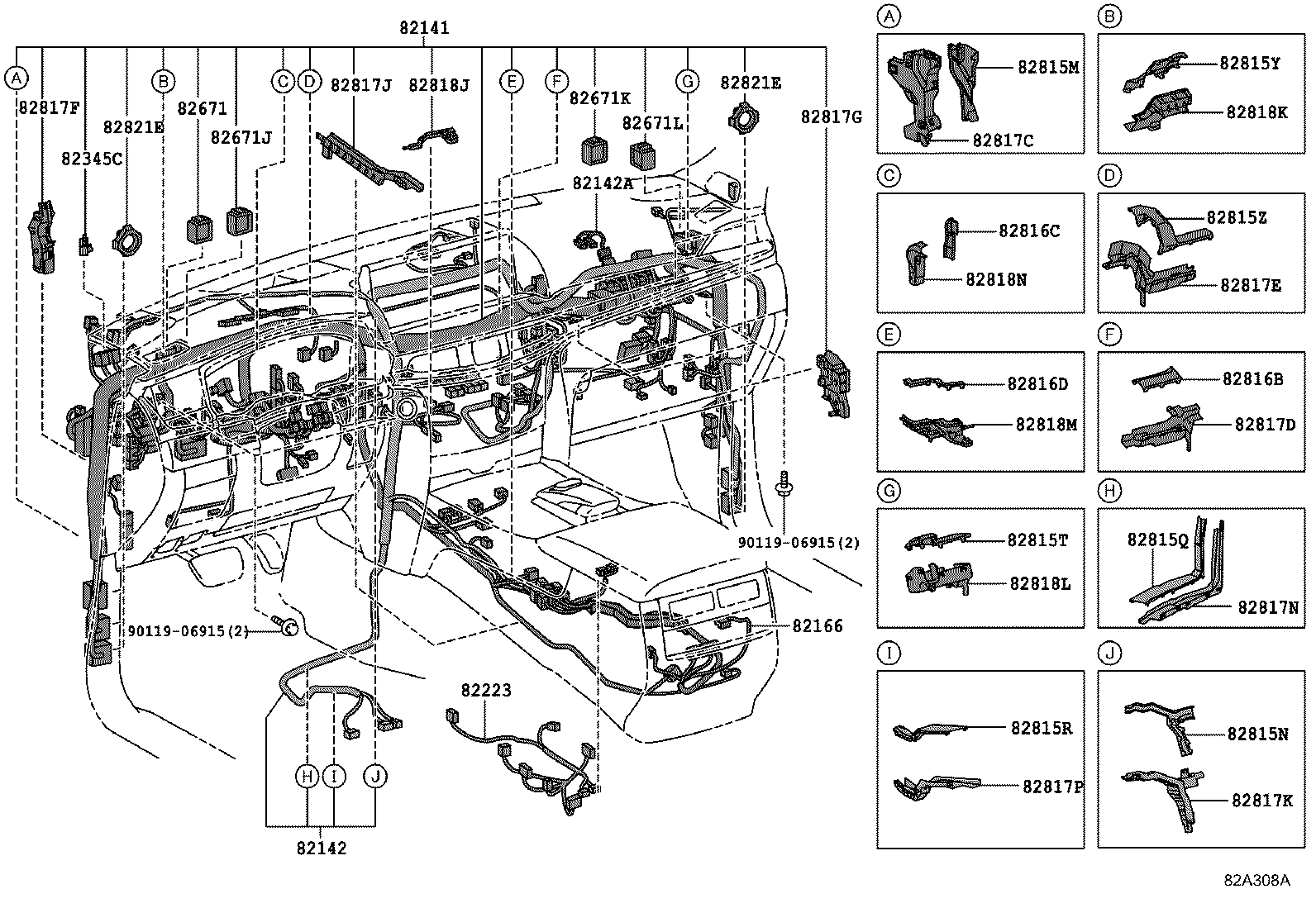 82122-60860 WIRE, ENGINE, NO.2 product image