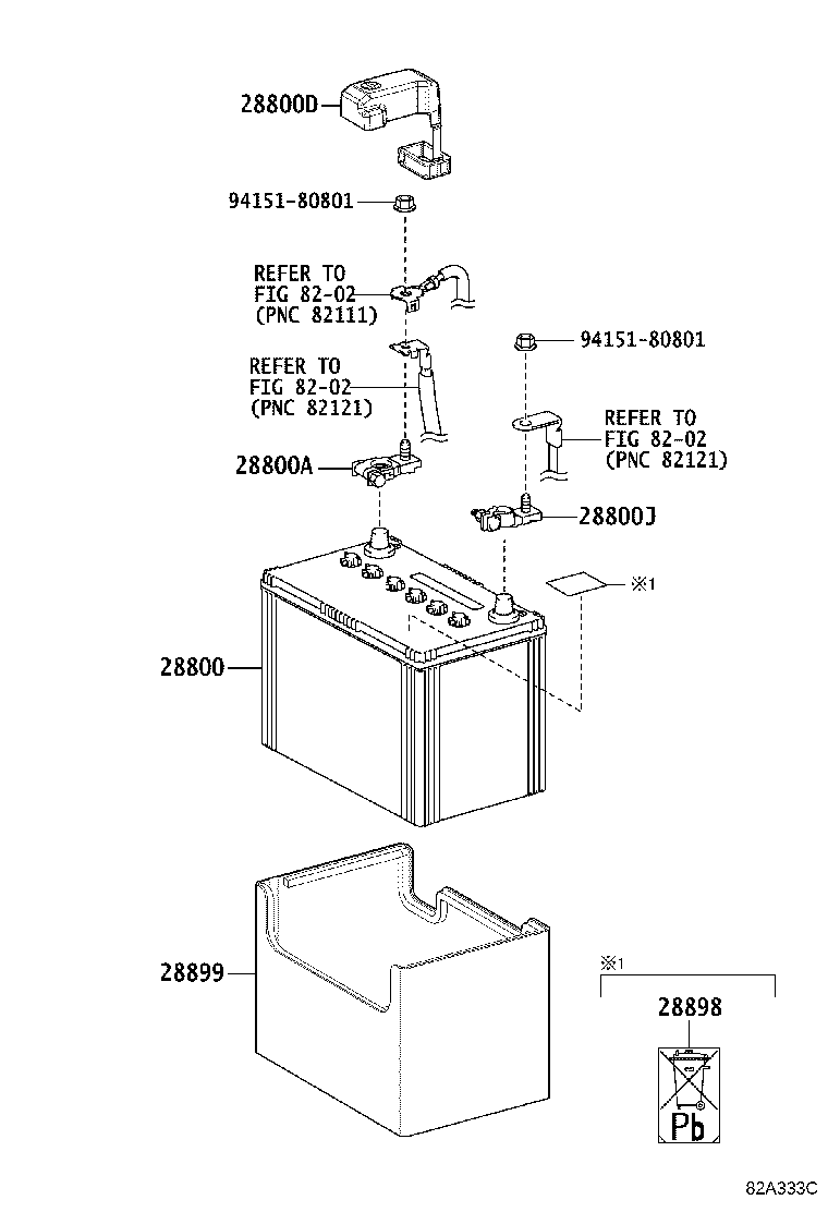 Toyota 28885-31100 HOSE, BATTERY