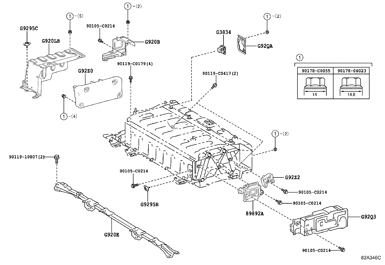 82685-02030 MAIN BATTERY CAUTION PLATE, NO.1 product image