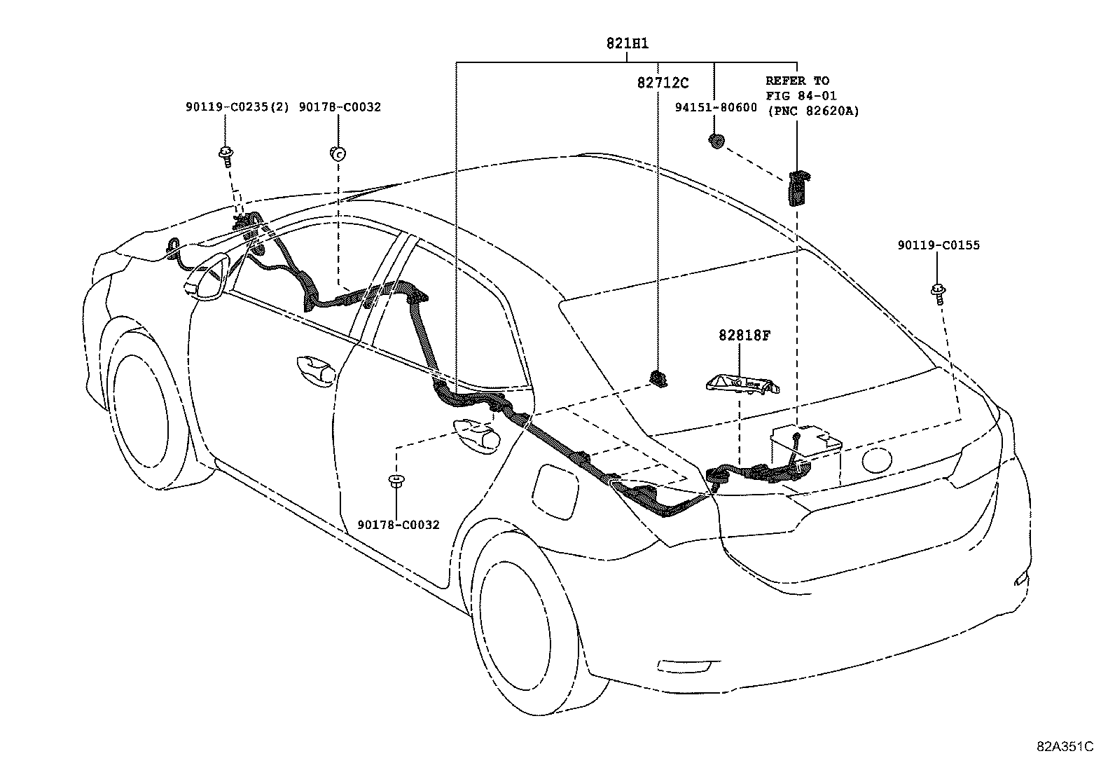 82817-02F30 PROTECTOR, WIRING HARNESS, NO.15 product image