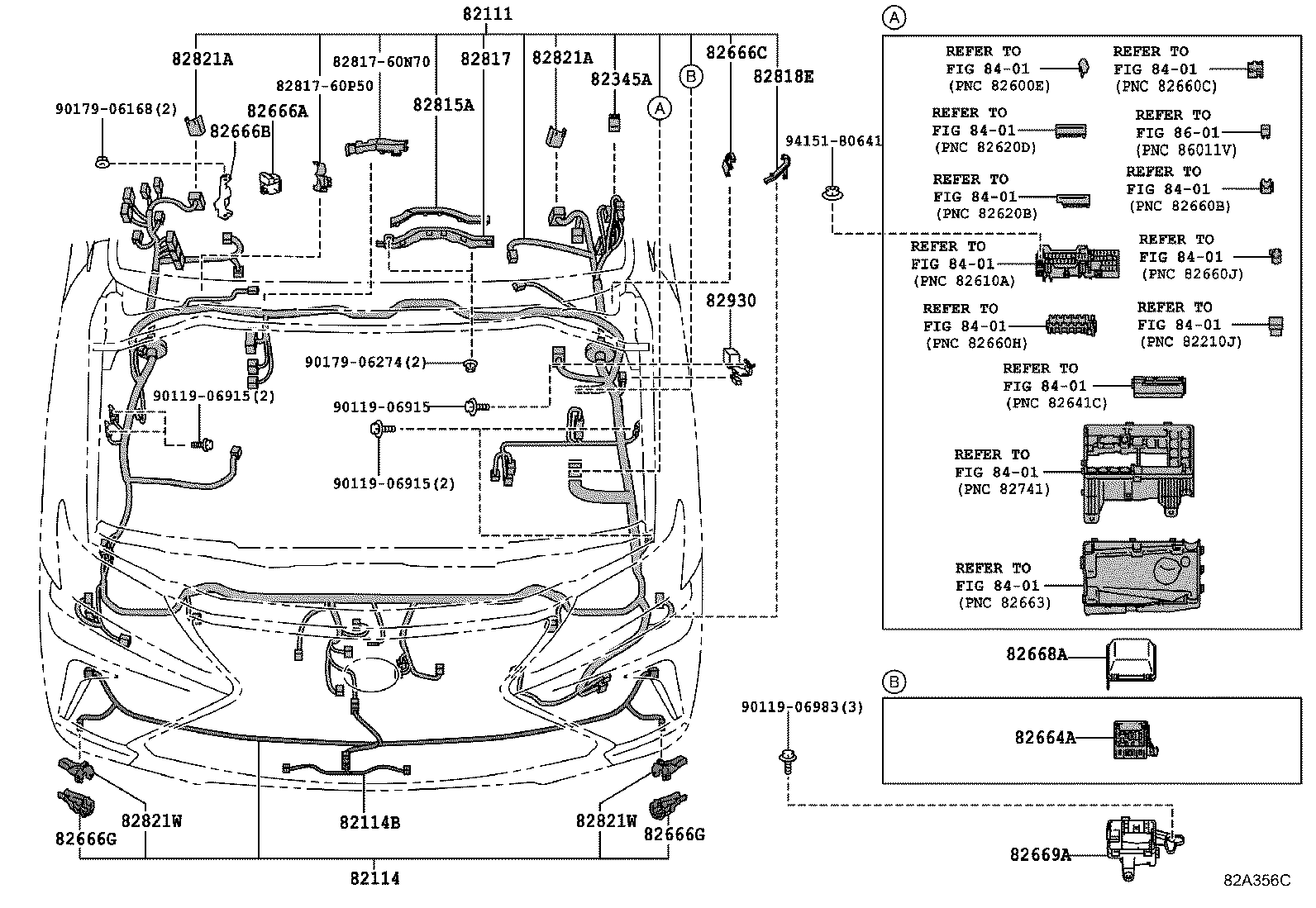 82142-6A682 WIRE, INSTRUMENT PANEL, NO.2 product image