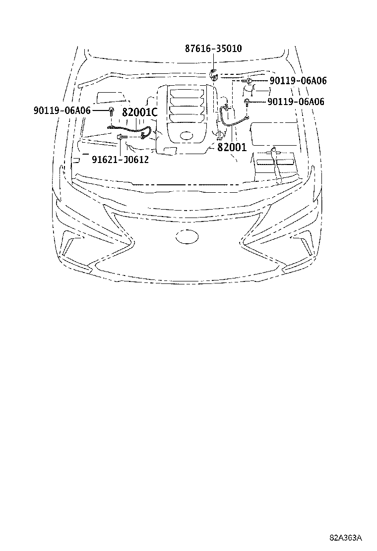 82142-6A682 WIRE, INSTRUMENT PANEL, NO.2 product image