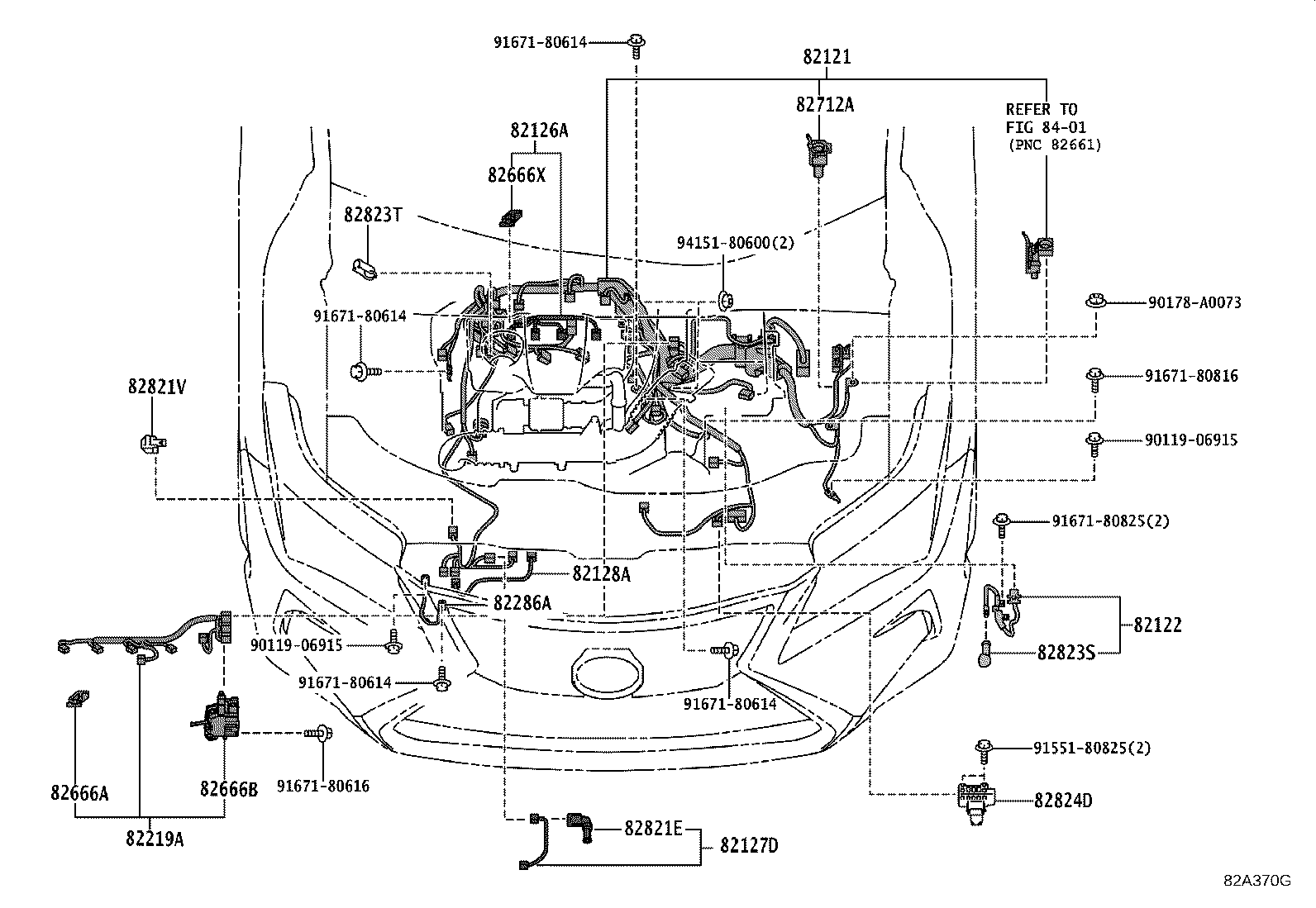 82712-28290 SUPPORT, WIRING HARNESS product image
